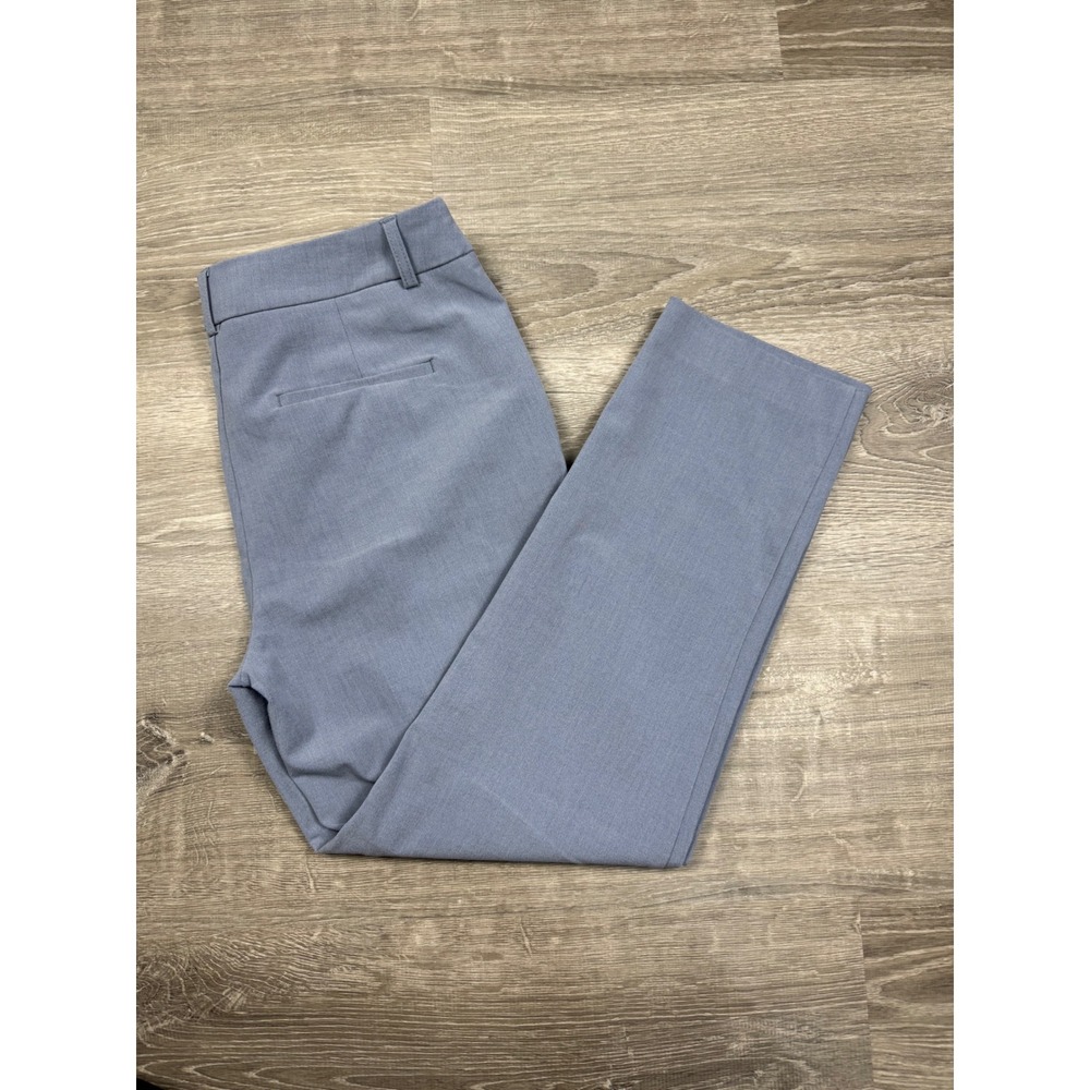 Rachel Zoe Women Blue Straight Leg Dress Pants Trousers Size 10 Office Wear